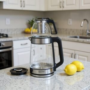 Bouilloire 2.2 L + Théière en verre 1500 W Trustmann