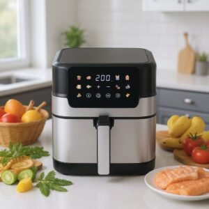 Friteuse inox Sans Huile 8L 1800W Numérique Multismart MS-AF3148