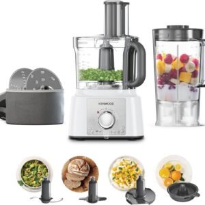 Robot Multifonction 1000W 3L 2 Vitesses Kenwood FDP65.450WH