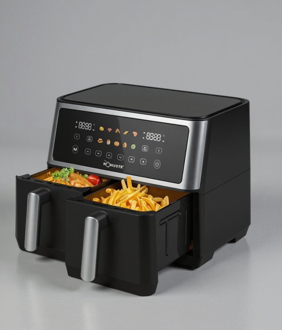Airfryer 10 Litres 2850W Tactile Avec Fenêtre Robuste AF10 – Image 3