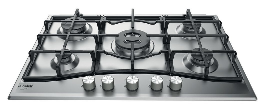 Plaques de cuisson à gaz encastrables 75 cm Hotpoint Ariston PCN 751 T/IX/HA – Image 2