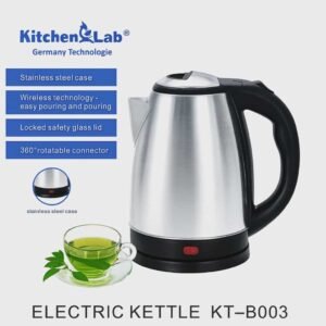 Bouilloire Électrique Sans Fil En Inox 1.8L 1500W KitchenLab KT-B003