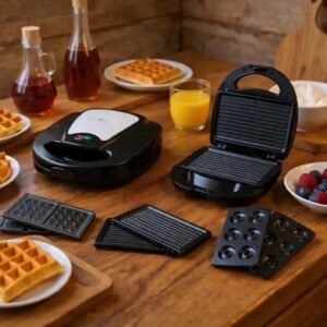 Panineuse inox 3 En 1 ” Donut – Gaufre – Panineuse ” MultiSmart MS-SW4013